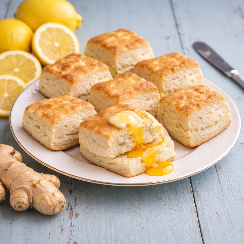 Lemon Ginger Biscuits (6-pack)