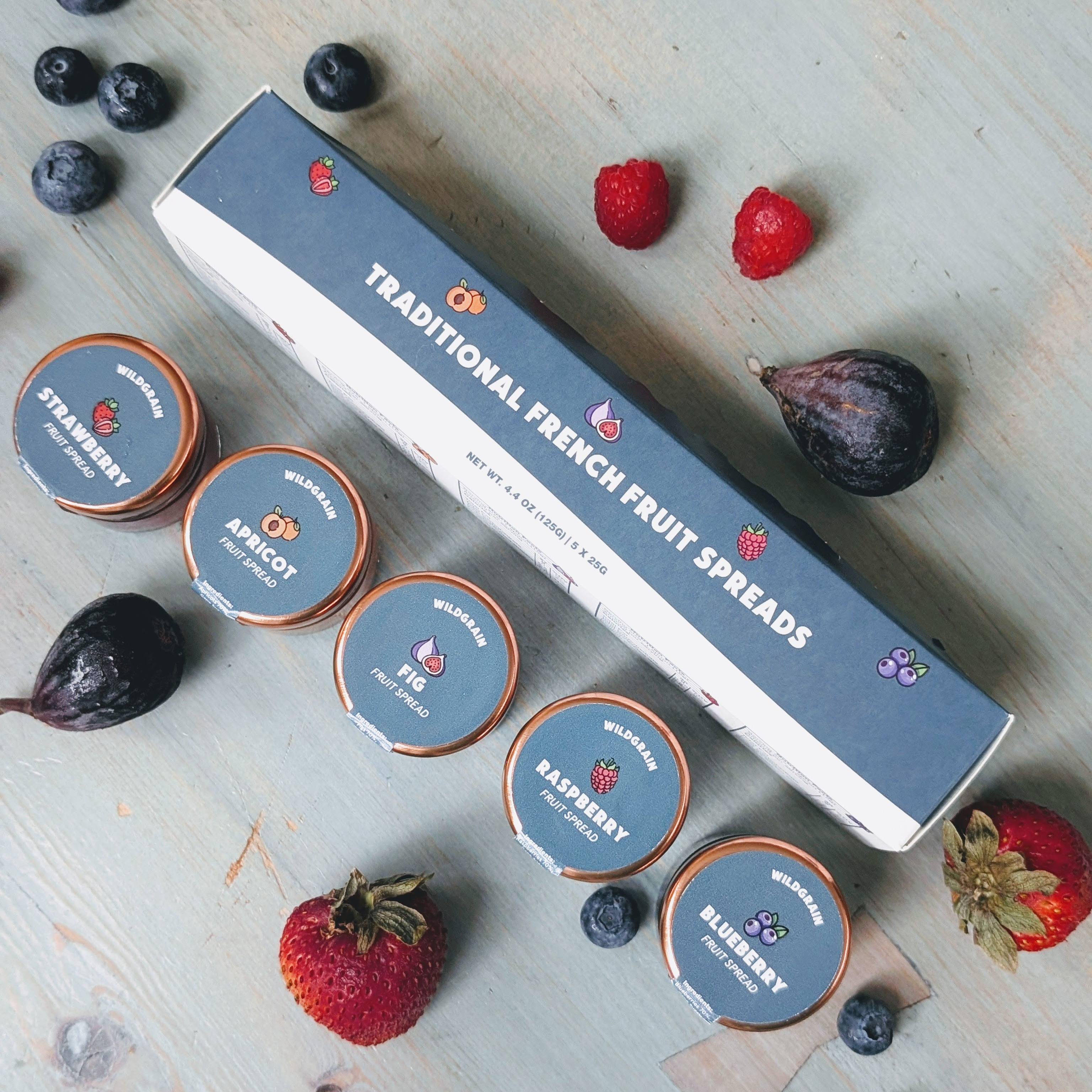 Traditional French Fruit Spreads (5-pack sampler)