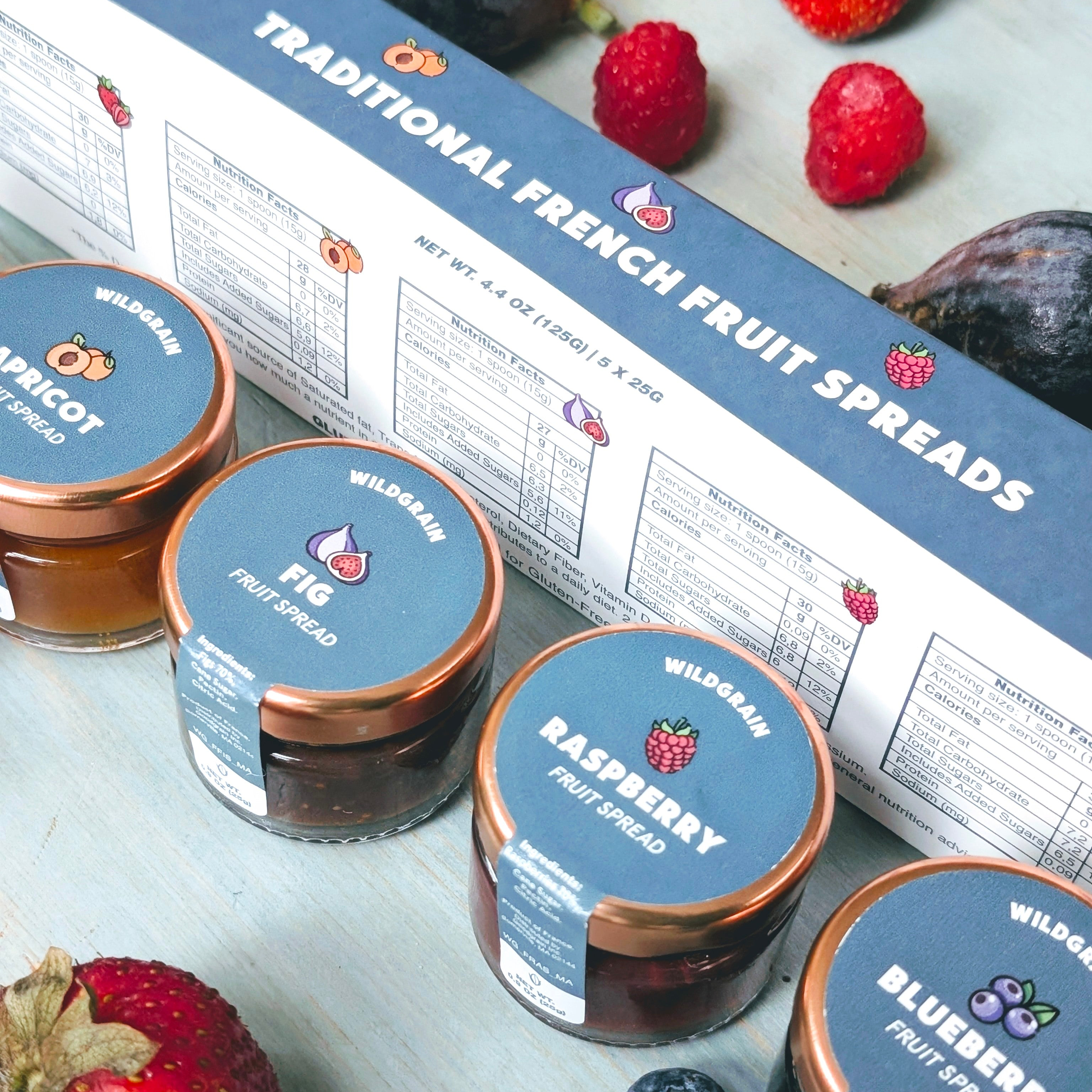 Traditional French Fruit Spreads (5-pack sampler)