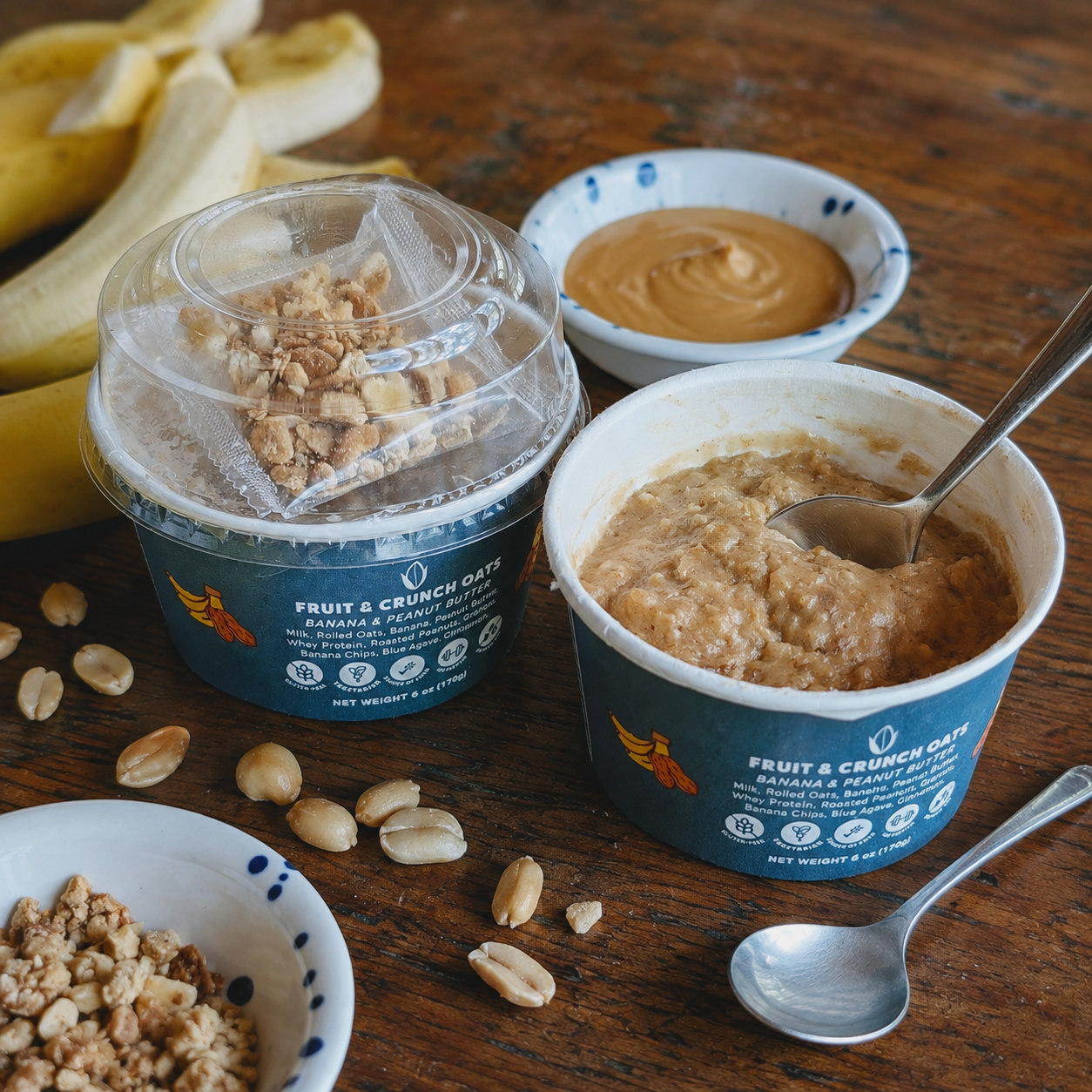 Fruits & Crunch Oats - Banana & Peanut Butter (2-pack)