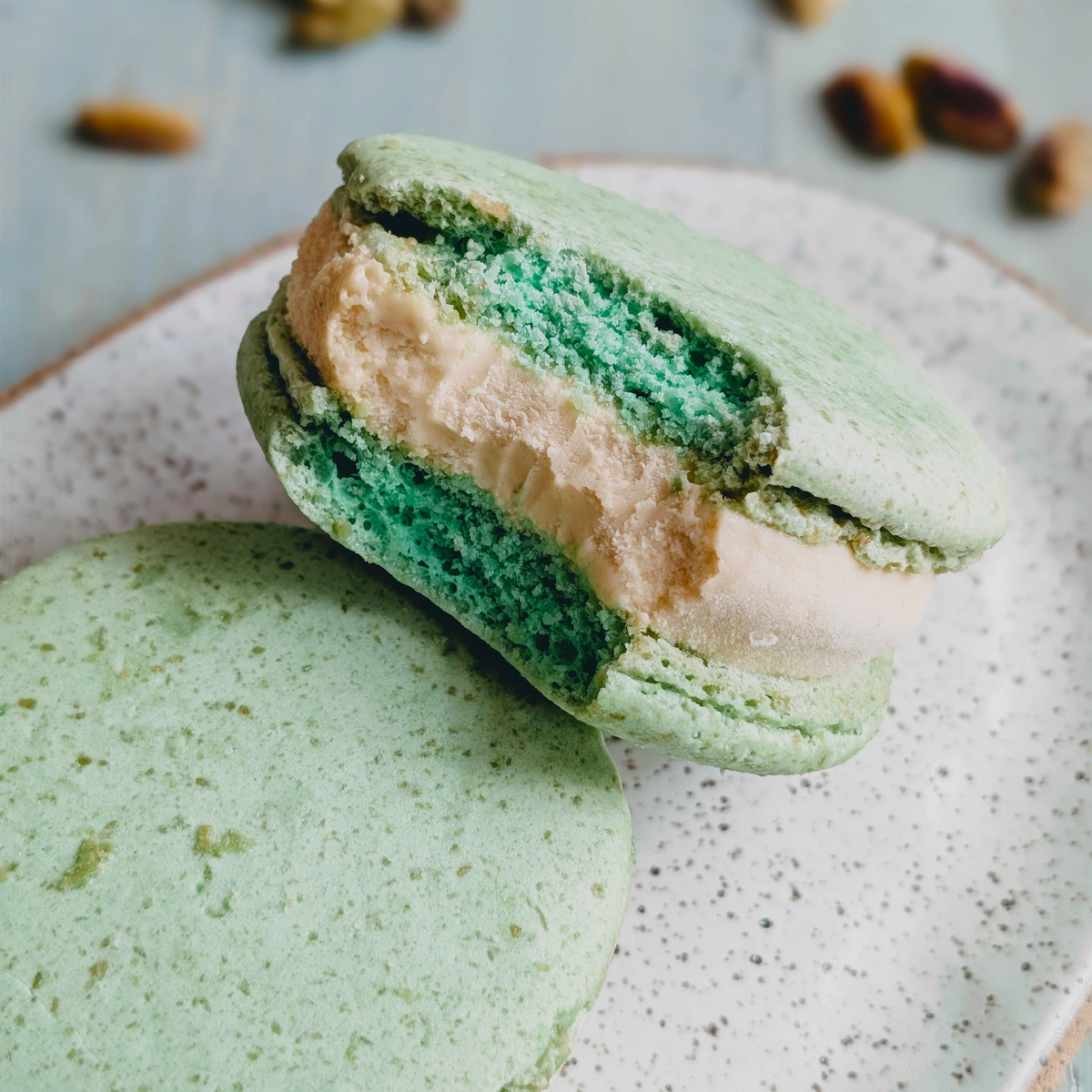 Macaron Ice Cream Sandwich • Pistachio (2-pack)