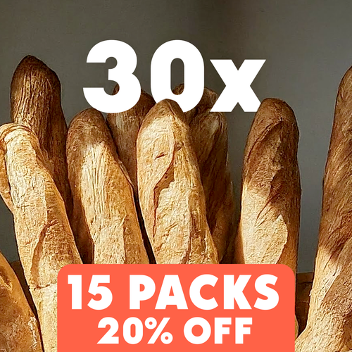 30 Sourdough Demi-Baguettes (30-pack)