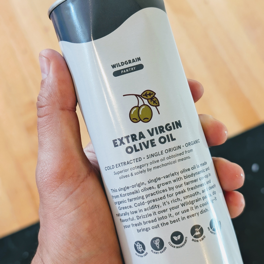 WILDGRAIN PANTRY — EXTRA VIRGIN OLIVE OIL; COLD EXTRACTED • SINGLE ORIGIN • ORGANIC