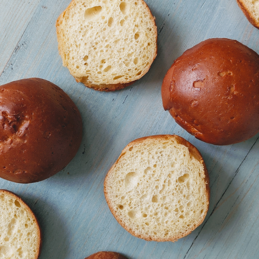 Gluten-Free Slow-Fermented Brioche Rolls (4-pack)