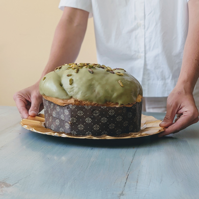 Sicilian Pistachio Panettone & Pistachio Cream